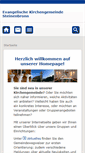 Mobile Screenshot of ev-kirche-steinenbronn.de