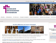 Tablet Screenshot of ev-kirche-steinenbronn.de